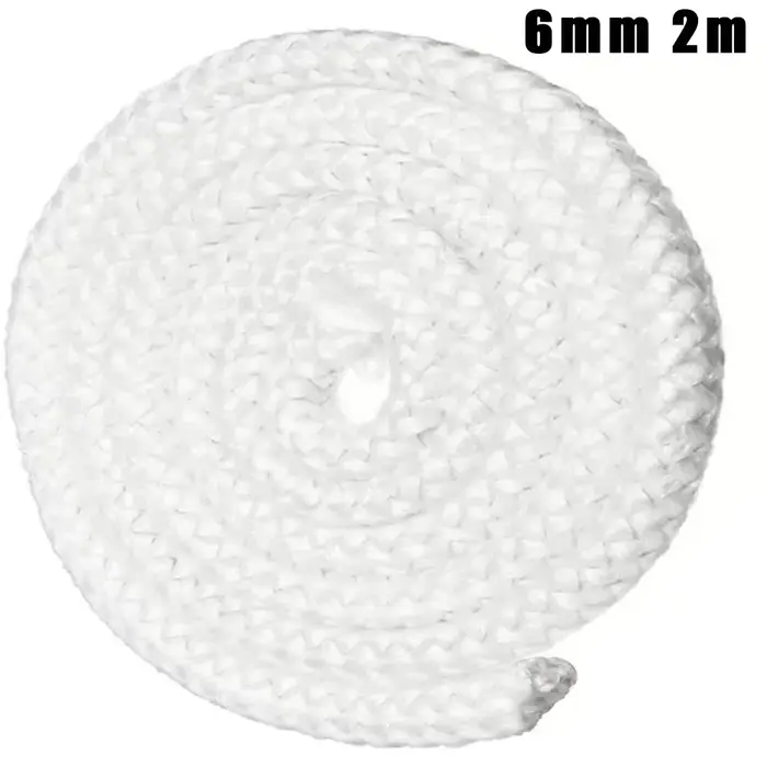 Corde à haute température pour poêle, joint d'étanchéité pour poêle, 2m, 6mm, 8mm, 10mm, 12mm