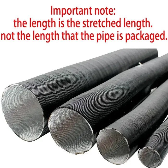 25mm 42mm 50mm 60mm 75mm diamètre 50-300cm longueur Air Diesel chauffage de stationnement conduit tu